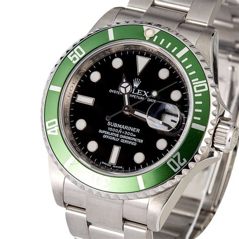 rolex ghiera verde 50 anni|Rolex 50th Anniversary Submariner 16610LV .